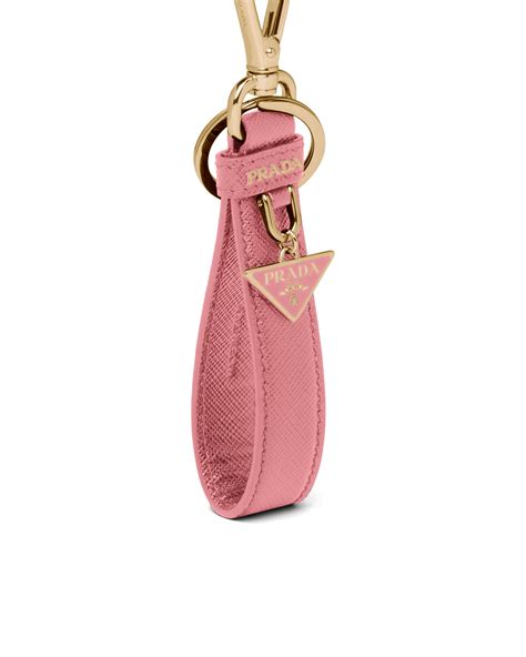 designer key pouch prada|prada saffiano leather keychain.